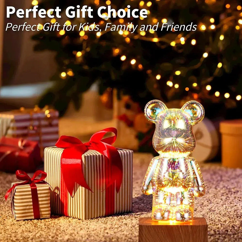 bären Brilliance - 3D LED Feuerwerks-Schlafzimmerdeko