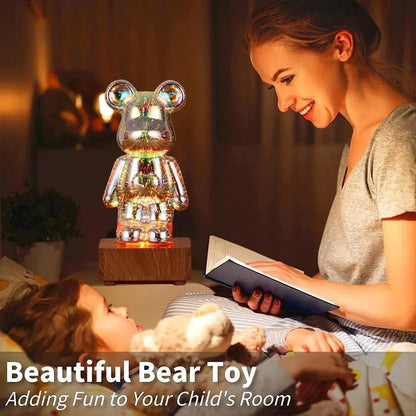 bären Brilliance - 3D LED Feuerwerks-Schlafzimmerdeko