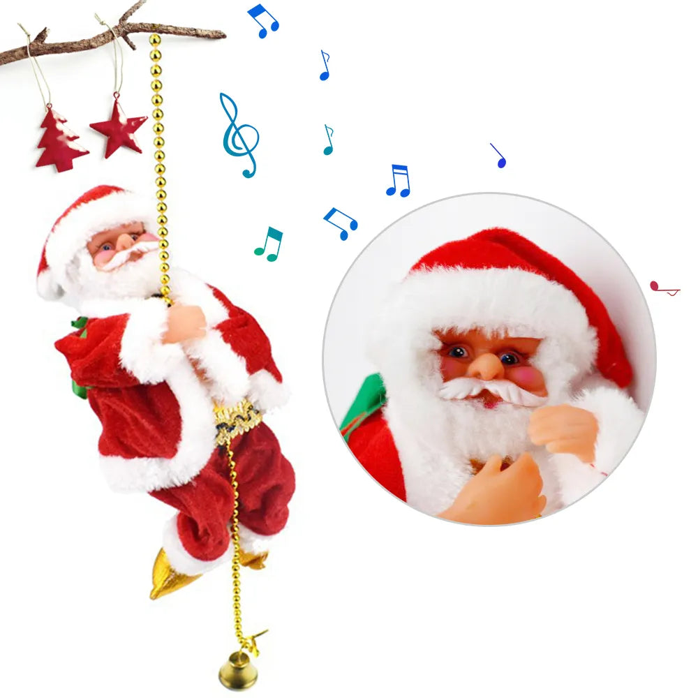 Climbing Santa - Music Lighted Christmas Decor